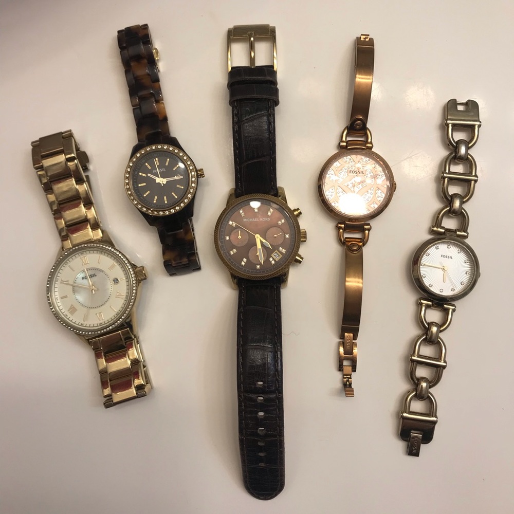 Fossil and Michael Kors As Is Watch Bundle